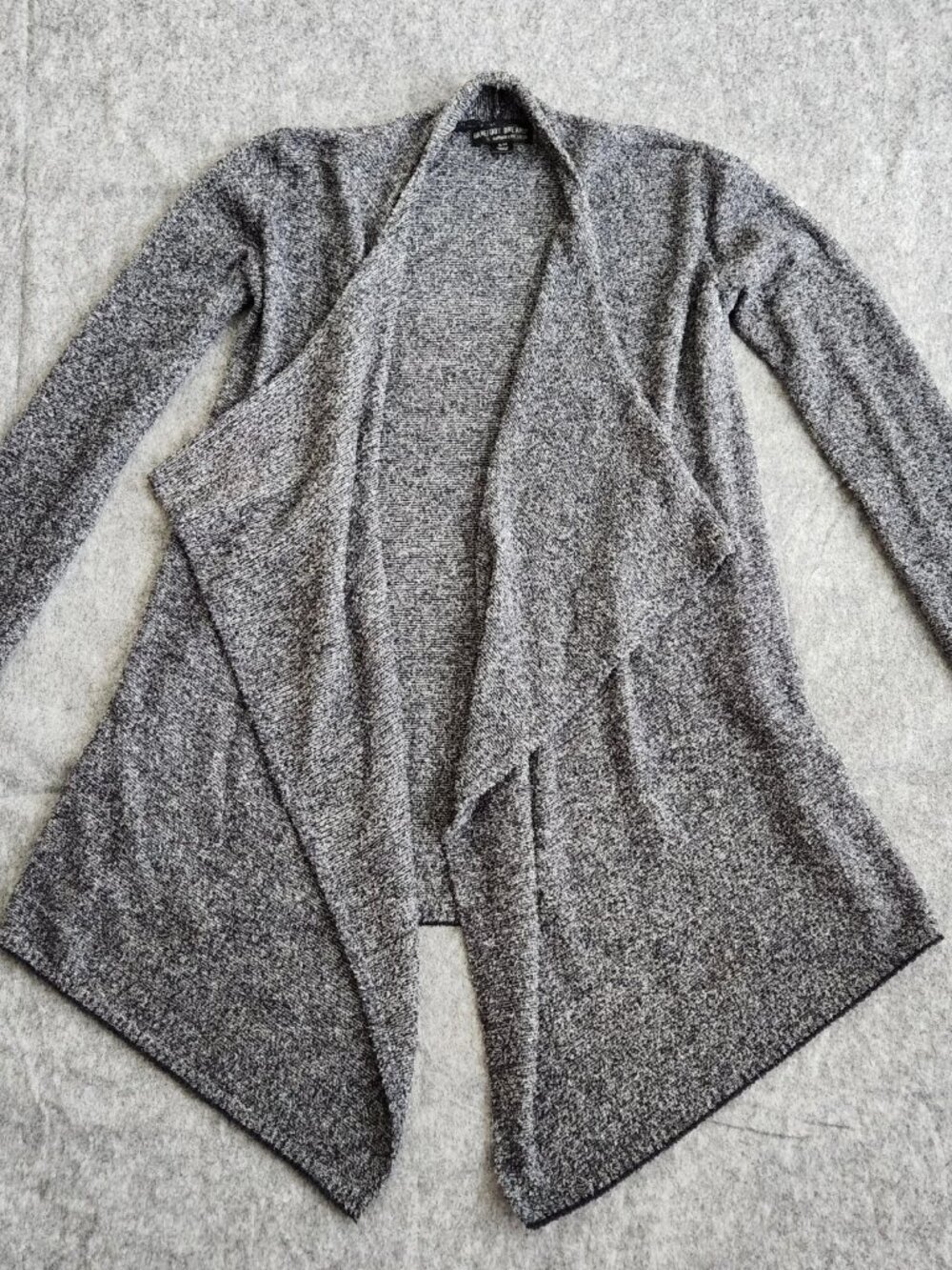 Barefoot Dreams CozyChic Lite Island Wrap Cardigan Women's S/M Gray Bamboo Open